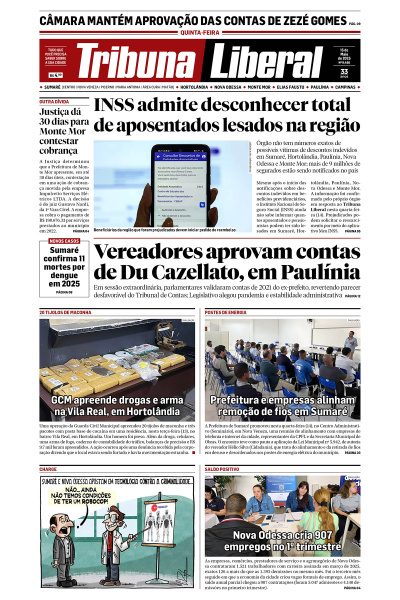Tribuna Liberal - Edição de 15 de Maio de 2025.