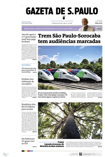 Gazeta de S. Paulo - Edição de 15 de Maio de 2025