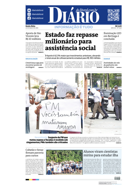 Diário do Litoral - Edição de 23 de Maio de 2025