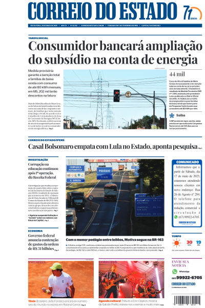 Correio do Estado - Edição de 23 de Maio de 2025