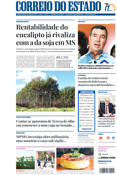 Correio do Estado - Edição de 25 de Maio de 2025