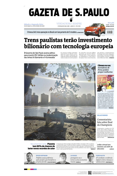 Gazeta de S. Paulo - Edição de 31 de Maio de 2025