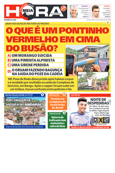 MEIA HORA - Edição de 04 de Junho de 2025