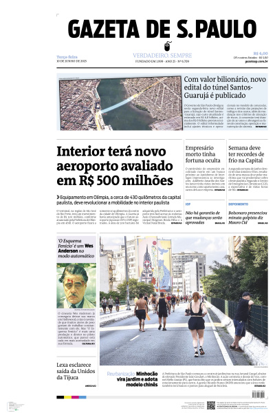 Gazeta de S. Paulo - Edição de 10 de Junho de 2025