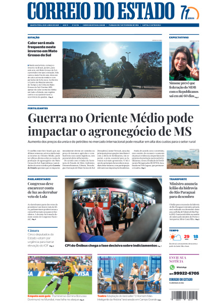 Correio do Estado - Edição de 18 de Junho de 2025