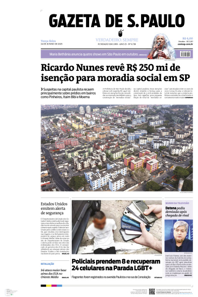 Gazeta de S. Paulo - Edição de 24 de Junho de 2025