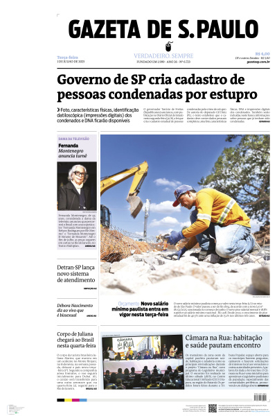 Gazeta de S. Paulo - Edição de 01 de Julho de 2025