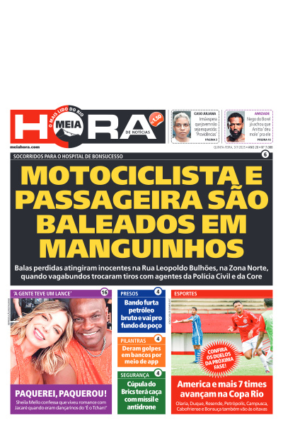 MEIA HORA - Edição de 03 de Julho de 2025