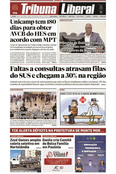 Tribuna Liberal - Edição de 6 de Julho de 2025.