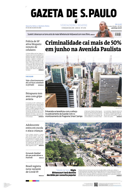 Gazeta de S. Paulo - Edição de 10 de Julho de 2025