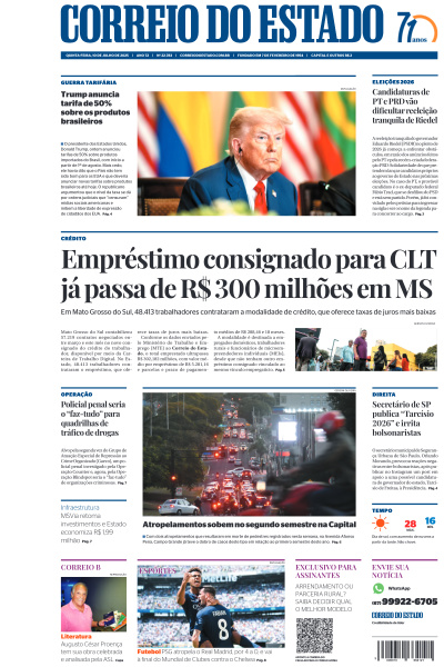 Correio do Estado - Edição de 10 de Julho de 2025