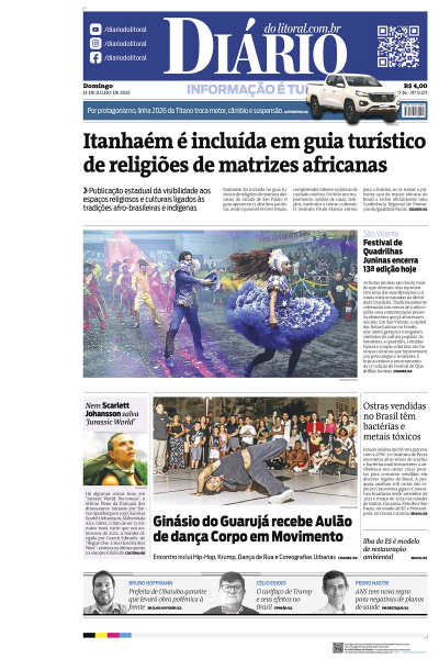 Diário do Litoral – Edição de 13 de Julho de 2025