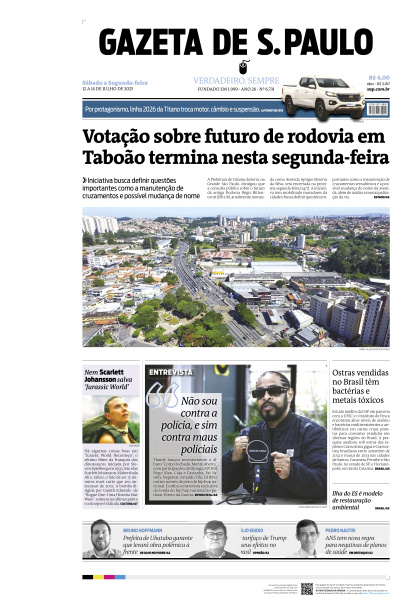 Gazeta de S. Paulo - Edição de 14 de Julho de 2025