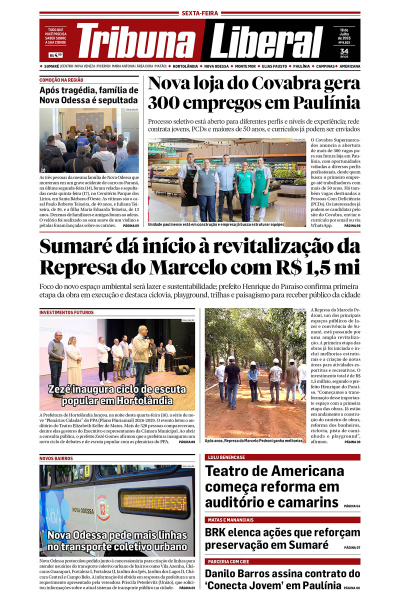 Tribuna Liberal - Edição de 18 de Julho de 2025.