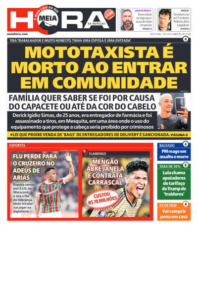 MEIA HORA - Edição de 18 de Julho de 2025