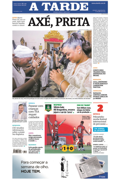 A TARDE - Edição de 21 de Julho de 2025