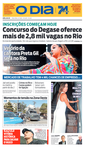 O DIA - Edição de 22 de Julho de 2025