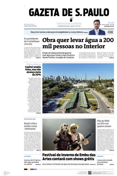Gazeta de S. Paulo - Edição de 24 de Julho de 2025