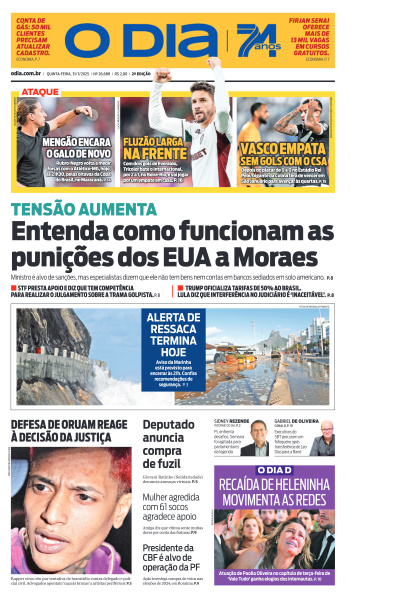 O DIA - Edição de 31 de Julho de 2025