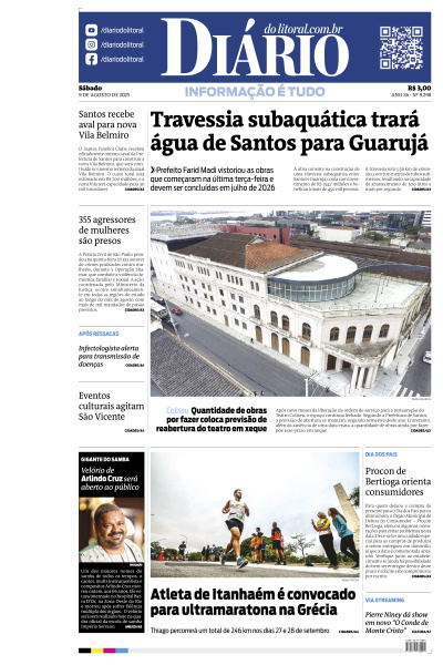 Diário do Litoral - Edição de 09 de Agosto de 2025
