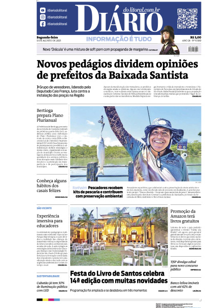 Diário do Litoral – Edição de 11 de Agosto de 2025