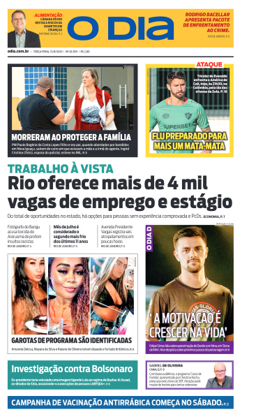 O DIA - Edição de 12 de Agosto de 2025