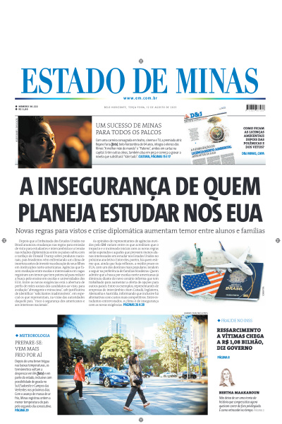 Estado de Minas - Edição de 12 de Agosto de 2025
