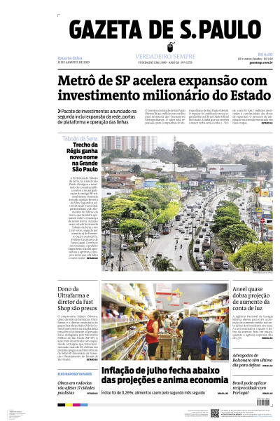 Gazeta de S. Paulo - Edição de 13 de Agosto de 2025