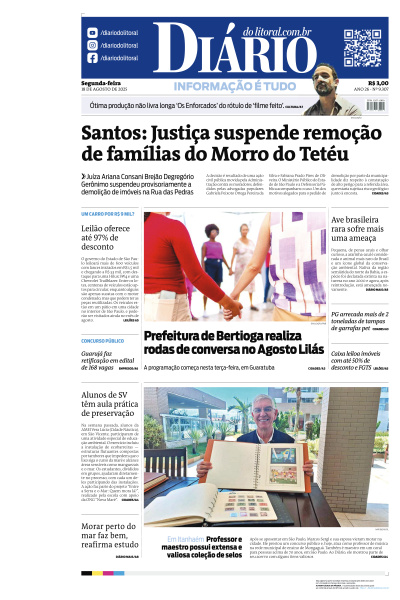 Diário do Litoral - Edição de 18 de Agosto de 2025