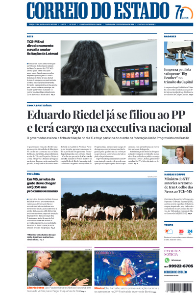 Correio do Estado - Edição de 19 de Agosto de 2025