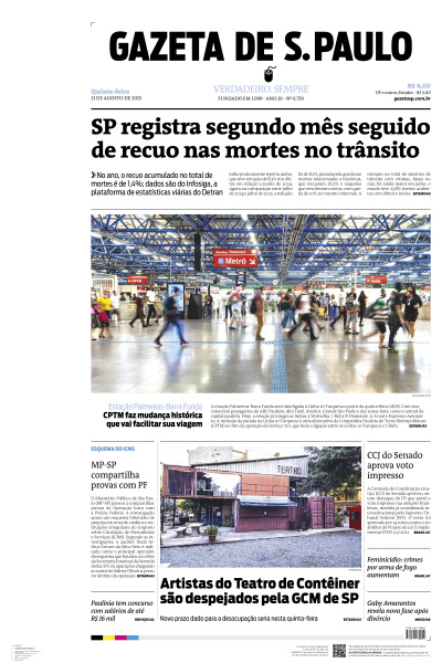 Gazeta de S. Paulo - Edição de 21 de Agosto de 2025
