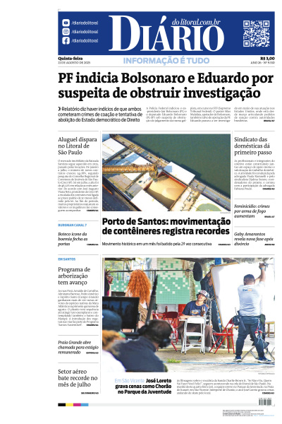 Diário do Litoral - Edição de 21 de Agosto de 2025