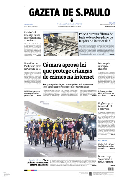 Gazeta de S. Paulo - Edição de 22 de Agosto de 2025