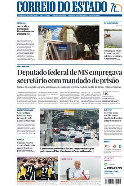 Correio do Estado - Edição de 25 de Agosto de 2025