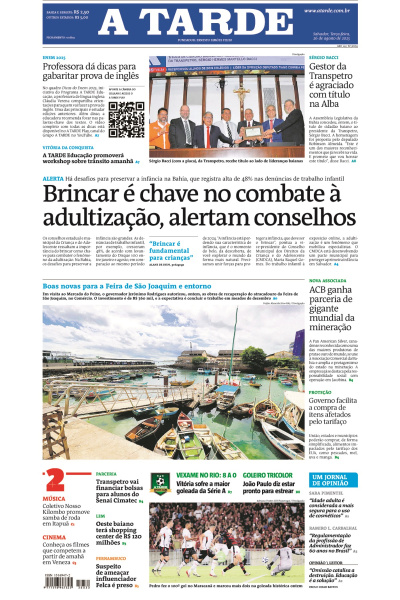 A TARDE - Edição de 26 de Agosto de 2025