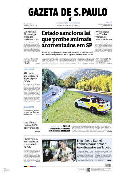 Gazeta de S. Paulo - Edição de 26 de Agosto de 2025