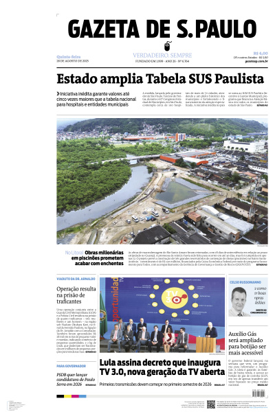Gazeta de S. Paulo - Edição de 28 de Agosto de 2025