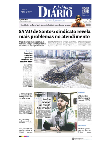 Diário do Litoral – Edição de 08 de Setembro de 2025