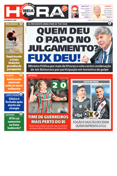 MEIA HORA - Edição de 11 de Setembro de 2025