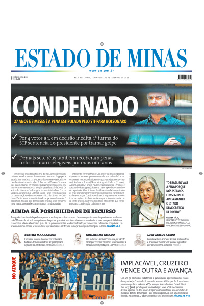 Estado de Minas - Edição de 12 de Setembro de 2025