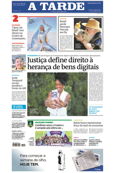 A TARDE - Edição de 15 de Setembro de 2025