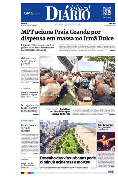Diário do Litoral – Edição de 20 de Setembro de 2025