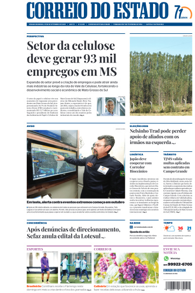 Correio do Estado - Edição de 27 de Setembro de 2025