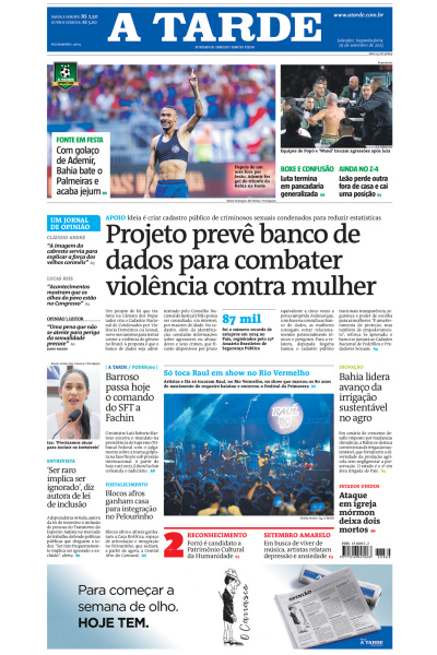 A TARDE - Edição de 29 de Setembro de 2025