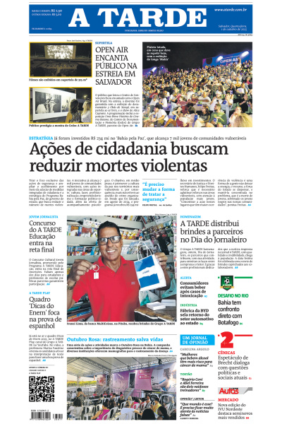 A TARDE - Edição de 01 de Outubro de 2025