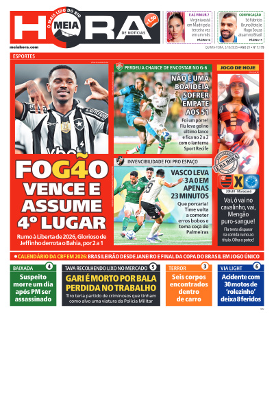 MEIA HORA - Edição de 02 de Outubro de 2025