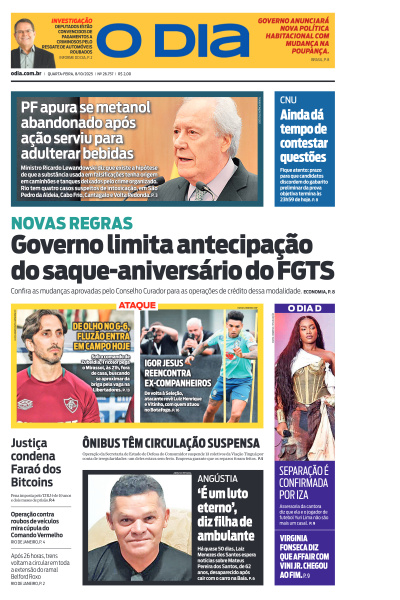 O DIA - Edição de 08 de Outubro de 2025
