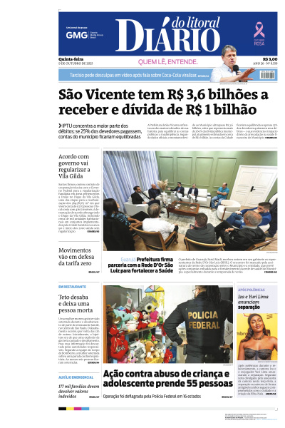 Diário do Litoral - Edição de 09 de Outubro de 2025