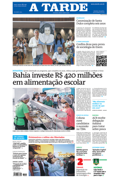 A TARDE - Edição de 14 de Outubro de 2025