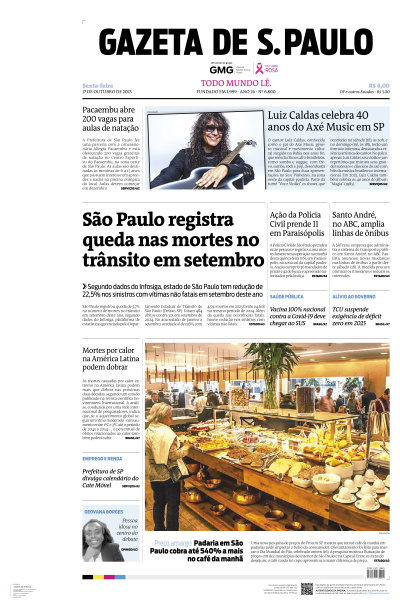 Gazeta de S. Paulo - Edição de 17 de Outubro de 2025